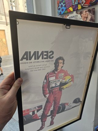 Quadro Ayrton Senna F1 40x60 Cm