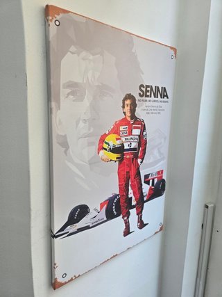 Quadro Ayrton Senna F1 40x60 Cm