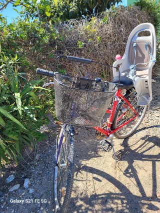 Bicicleta con silla para niño