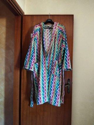 Accappatoio Uomo Missoni Fantasia Argyle Taglia XL