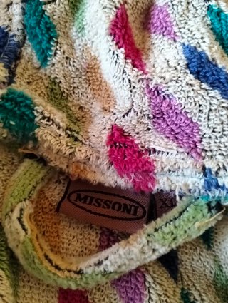 Accappatoio Uomo Missoni Fantasia Argyle Taglia XL
