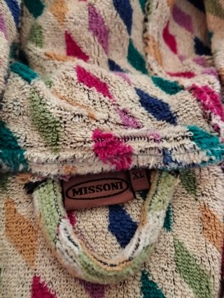 Accappatoio Uomo Missoni Fantasia Argyle Taglia XL