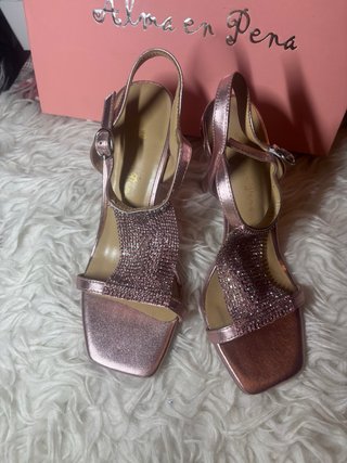 Sandalias Alma en Pena Tacon Brillantes