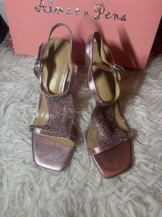 Sandalias Alma en Pena Tacon Brillantes
