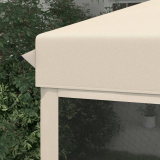 Cenador Jardín 3x3m con Mosquiteras Beige