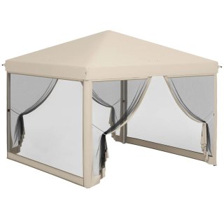 Cenador Jardín 3x3m con Mosquiteras Beige