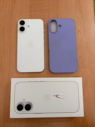 iPhone 16 Blanco impecable | Caja original + funda