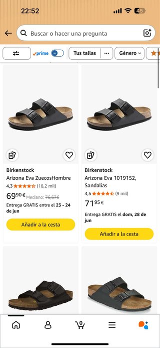 Zuecos Birkenstock Negros Unisex