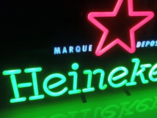 Insegna Luminosa Heineken Stella Rosa e Verde