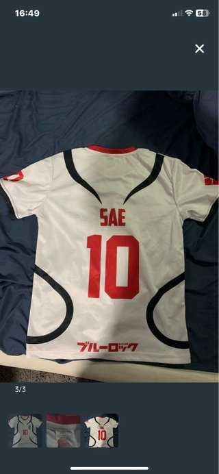 Camiseta Sae Itoshi Blue Lock Japón Talla xs