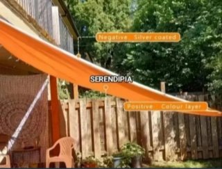 TOLDO VELA DE SOMBREO TRIANGULAR 3X3X3 NARANJA.