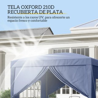 Carpa Plegable 3x3m con 4 Paredes