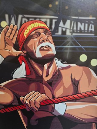Quadro Hulk Hogan WWE 40x60 cm