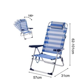 Silla Tumbona Reclinable Playa Piscina