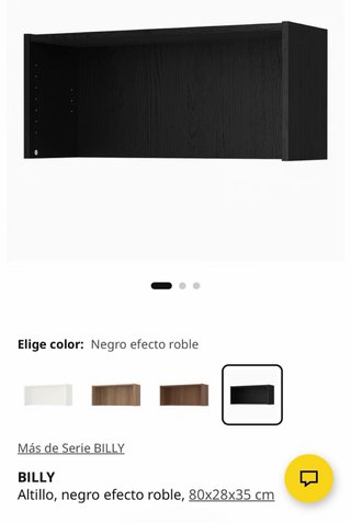 Módulos Estante Billy Ikea Negro