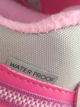 Botas nieve niña rosa y gris talla 33 waterproof
