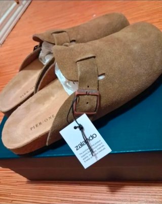 Zuecos unisex Pier One marrones