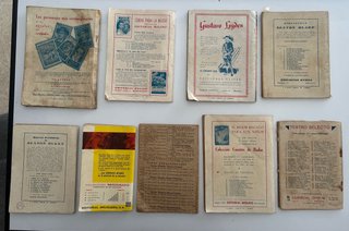 Lote 9 Novelas Pulp Antiguas (Años 30-50)