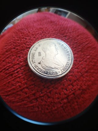 4 Reales Valencia 1823 Baño Plata FNMT