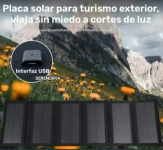 Panel solar plegable 30W (6 paneles)