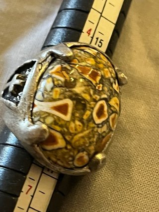 Anello vintage pietra multicolore