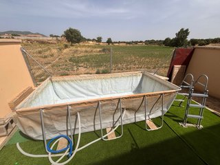 80 EUR!!OFERTA!POR DESGASTE Piscina4,04x2,02x100cm