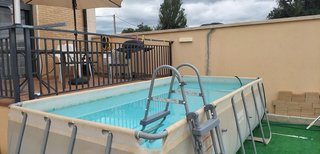 80 EUR!!OFERTA!POR DESGASTE Piscina4,04x2,02x100cm