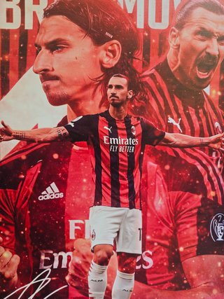 Quadro Milan Zlatan Ibrahimovic 40x60
