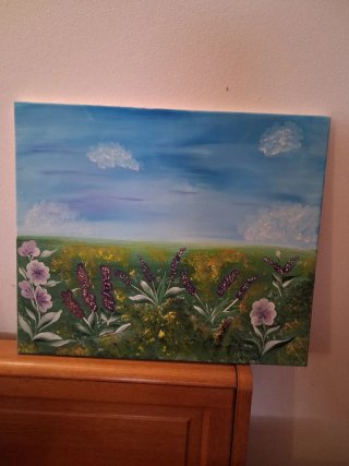 Quadro in tela con fiori