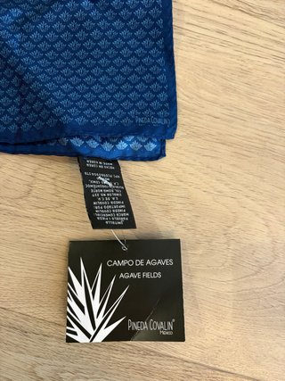 Pañuelo de seda Pineda Covalin azul