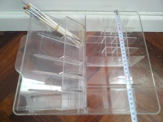Organizador de maquillaje acrílico