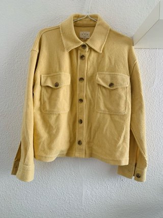Chaqueta Corduroy Amarillo Oversize