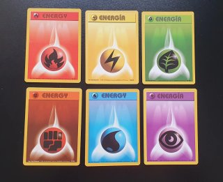 Cartas Energía Pokémon Base Set (6 unidades)