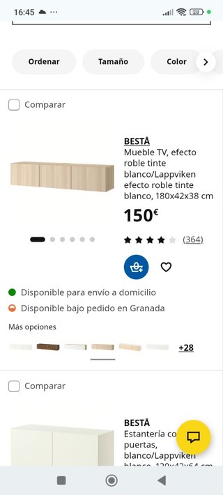 Mueble TV Ikea Besta 3 puertas