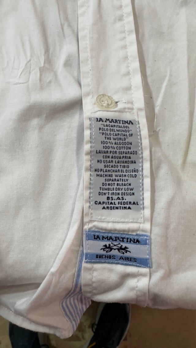 Camisa La Martina Blanca Talla xxl