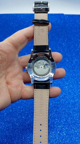 Orologio automatico Bellos nero/argento