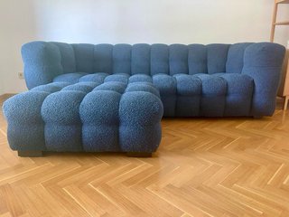 Sofá Lilo 3 plazas Maisons du Monde azul