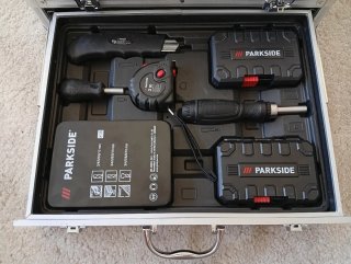Pack aparafusadora Parkside 20v performance - novo