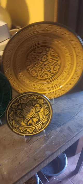 Juego 3 Platos Decorativos Cerámica