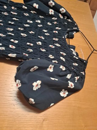 Vestito donna floreale blu