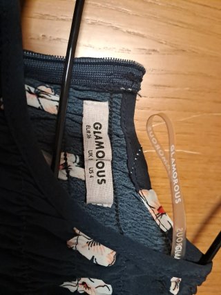 Vestito donna floreale blu