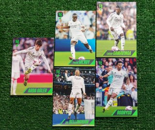 5 Card Panini Top Class 2025 Real Madrid