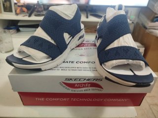 Sandalias Skechers Arch Fit Mujer Talla 38