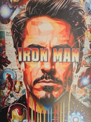 Quadro Iron Man Tony Stark 40x60 Cm