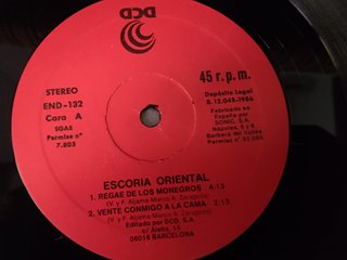 Vinilo Escoria Oriental - Vente Conmigo a la Cama