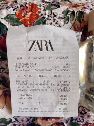 Colonia Zara Nude Bouquet 100ml