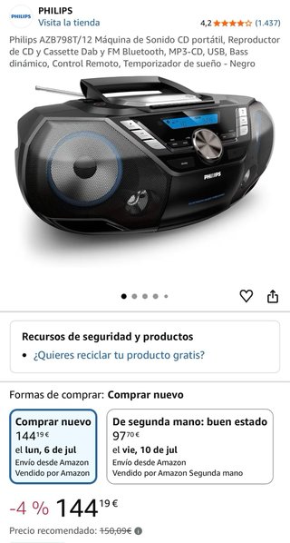RADIO CD CASSETTE USB AUX BLUETOOTH