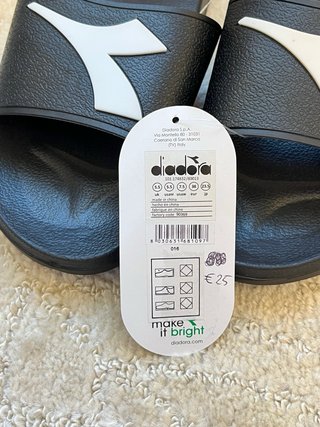 Ciabatte Diadora Nere Tg 38