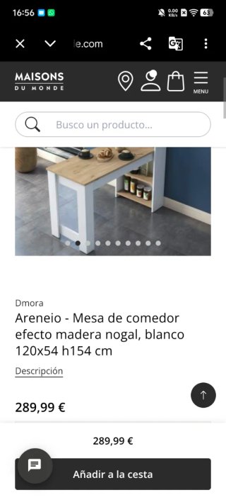 Mesa Estantería Comedor