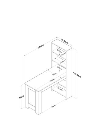 Mesa Estantería Comedor